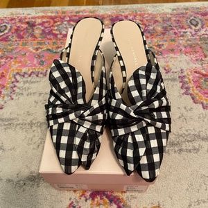 Loeffler Randall Jade Gingham Kitten Heels with Box